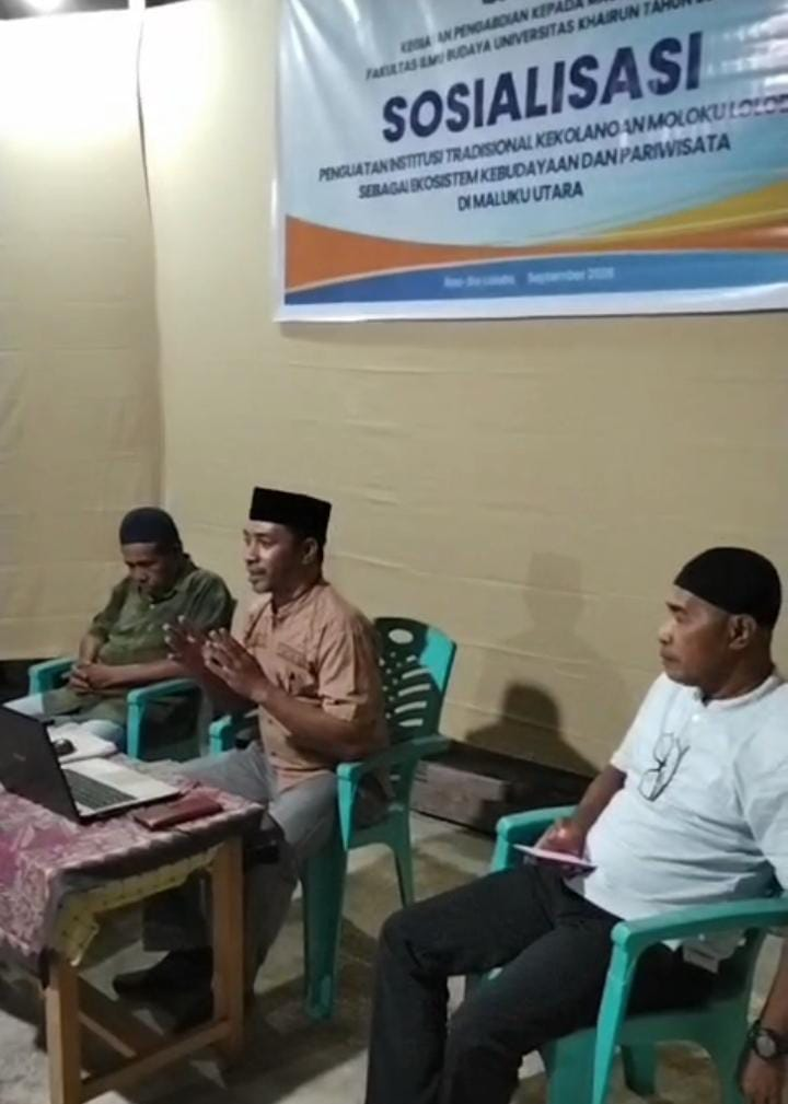Pengabdian di Loloda ; Dosen UPW Unkhair Perkuat Institusi Tradisional sebagai Ekosistem Kebudayaan dan Pariwisata